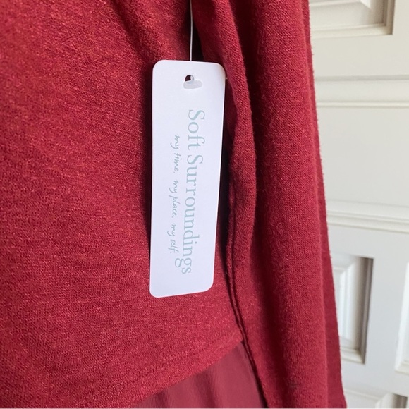 NWT Soft Surroundings Cassie Dress Long Maxi Chiffon Cabernet Size XL 1X 2X 3X - Picture 8 of 16